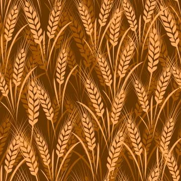 Wheat seamless Stock Illustration