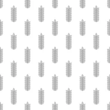 Wheat seamless pattern Illustrazione stock