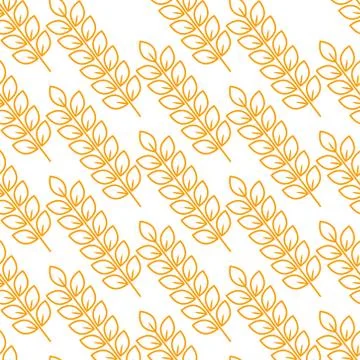 Wheat seamless pattern. Vector illustration イラスト素材