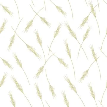 Wheat seamless pattern for your design Stock Illustration
