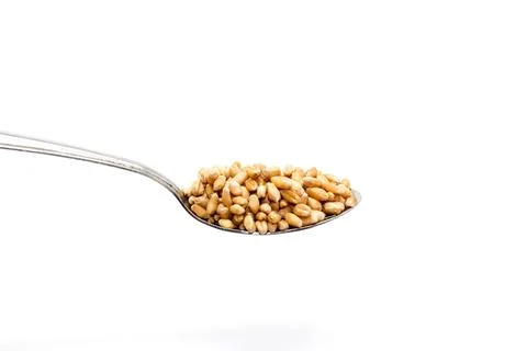 Wheat seeds image with selective focus Stockfoto's