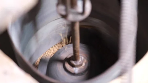 Wheat sorted in the mill Stock Footage 294071097