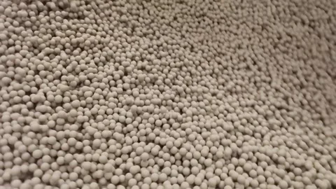 Wheat sorting and processing in a factory, grain silo, Production of Wheat Stock Footage 247302171