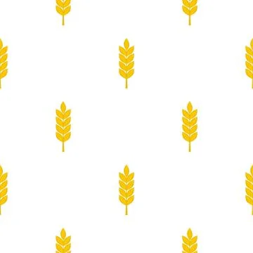 Wheat spike pattern seamless Stockillustratie