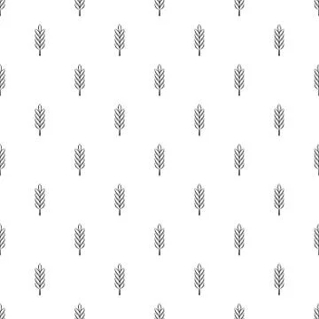 Wheat spike pattern vector 스톡 일러스트