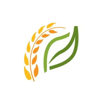 Wheat spike symbol, Illustrazione stock