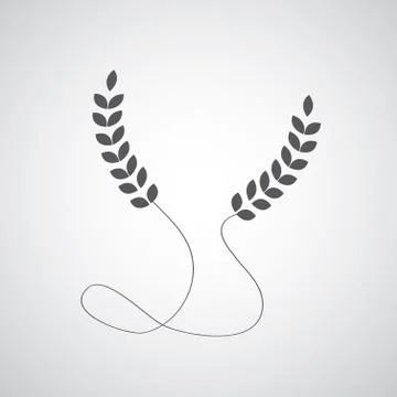 Wheat symbol Stock Illustration