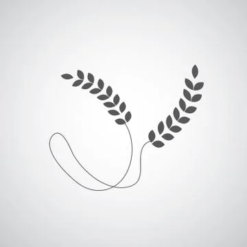Wheat symbol Stock Illustration