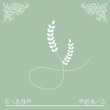 Wheat symbol Stock Illustration