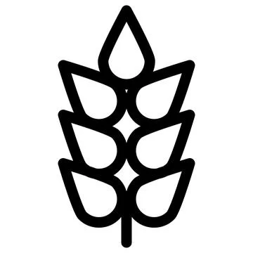 Wheat symbol - Raw Wheat which can be used for baking icon vector symbol il.. Illustrazione stock