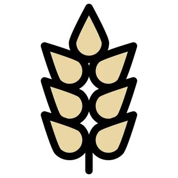 Wheat symbol - Raw Wheat which can be used for baking icon vector symbol Illustration