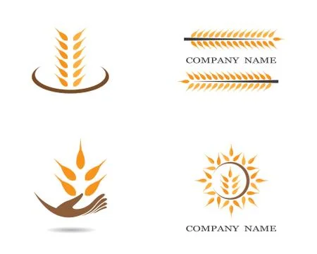 Wheat symbol vector icon illustration Stock Illustration
