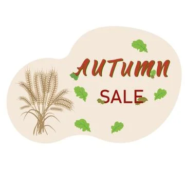 Wheat template Stock Illustration