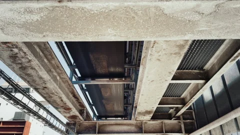 Wheat trading and shipping. loading belt with wheat grain loads the ship Stock Footage 271273036