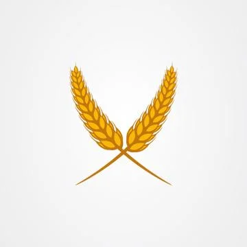 Wheat vector illustration isolated on white background Stock Illustration