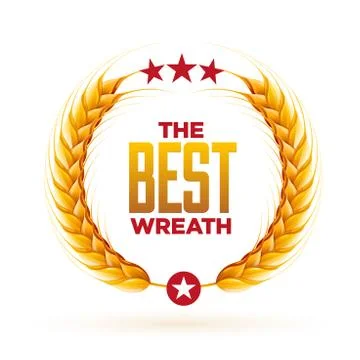 Wheat Wreath Stock Illustration