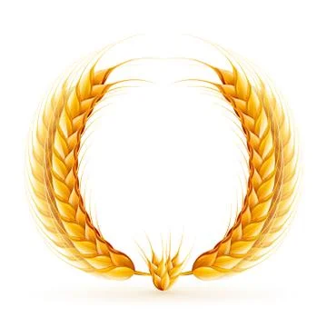 Wheat Wreath Stock Illustration