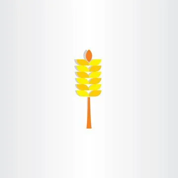 Wheat yellow sign vector icon Stock-Illustration