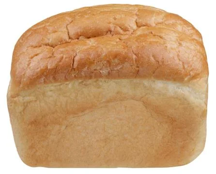 Wheaten bread on white background Stock Photos
