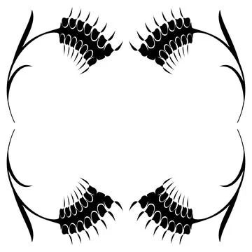Wheaten Ear Frame Stock Illustration