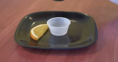 Wheatgrass Shot Poured into a Cup Stock Footage 61193846