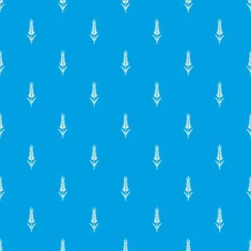 Wheaty wheat pattern vector seamless blue 스톡 일러스트