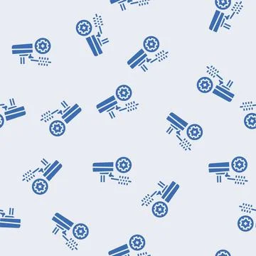 Wheel alignment car mechanic glyph seamless pattern Illustrazione stock