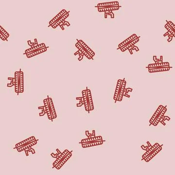 Wheel alignment car mechanic line vector seamless pattern Stockillustratie