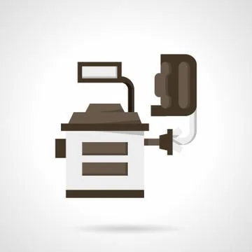 Wheel alignment service flat color vector icon Stockillustratie