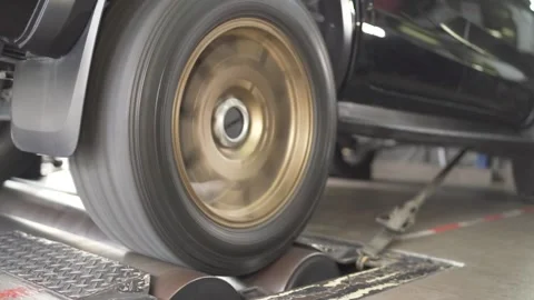 Wheel Balancing at a Car Workshop Stock Footage 157768590