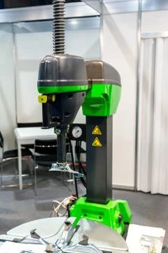 Wheel balancing close up Stock Photos