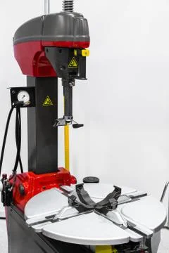 Wheel balancing close up Stock Photos