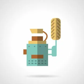 Wheel balancing service flat vector icon. Ilustración de archivo