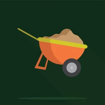 Wheel Barrow Stock Illustration