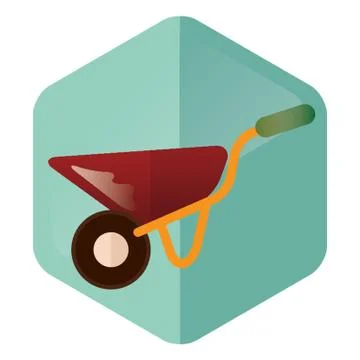 Wheel Barrow Stock Illustration