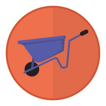 Wheel Barrow Stock Illustration
