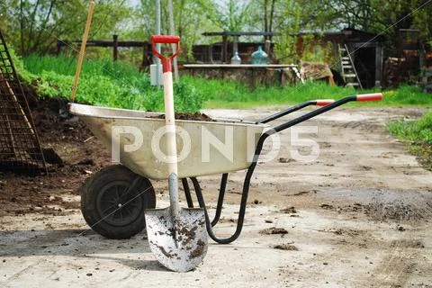 Wheel barrow Stock Photos