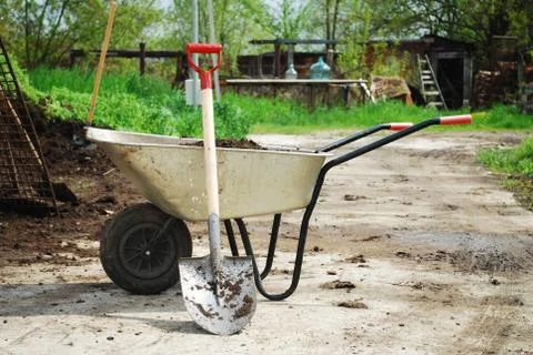 Wheel barrow 写真素材