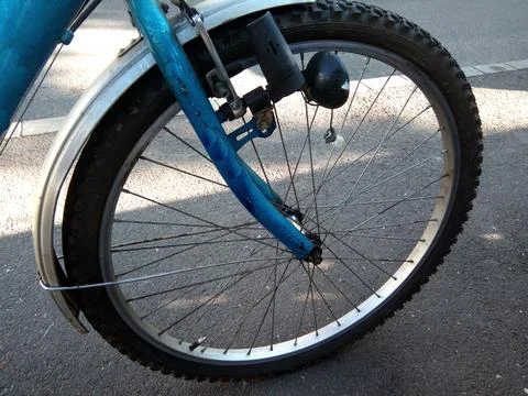 The wheel of a bicycle Fotos de archivo