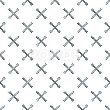 Wheel brace pattern seamless Stock Illustration
