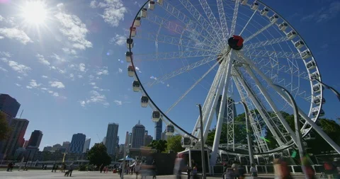 The Wheel of Brisbane Vídeo Stock 125379900