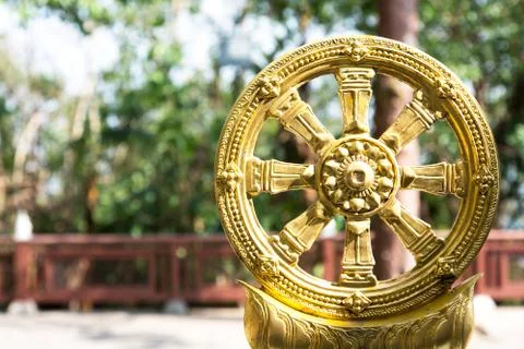 Wheel of buddha Stock-Fotos
