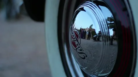 Wheel of a car Stock Footage 113852353
