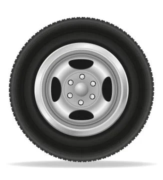 Wheel for car illustration Stock Illustration