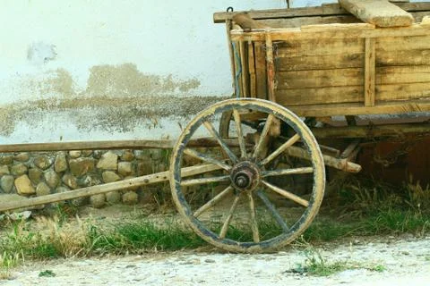 Wheel from cart Stock Photos