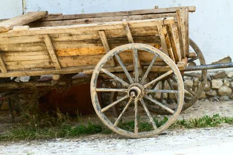 Wheel from cart Stock Photos