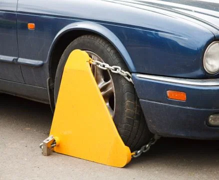 Wheel clamp Stock Photos
