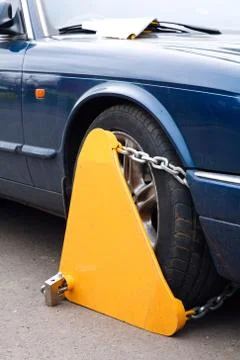Wheel clamp Stock Photos