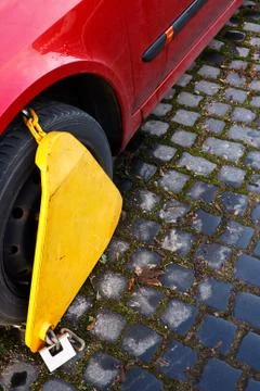 Wheel clamp Stock Photos