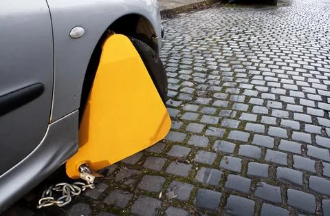 Wheel clamping Stock Photos